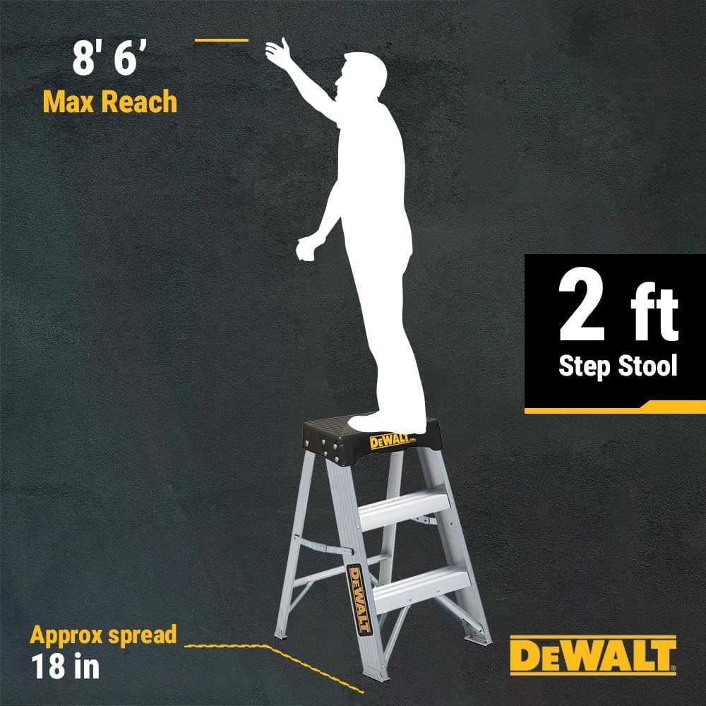 image:imageDeWalt Type IA 300lb Rated AL Stepladder 2 DXL2010022Feet