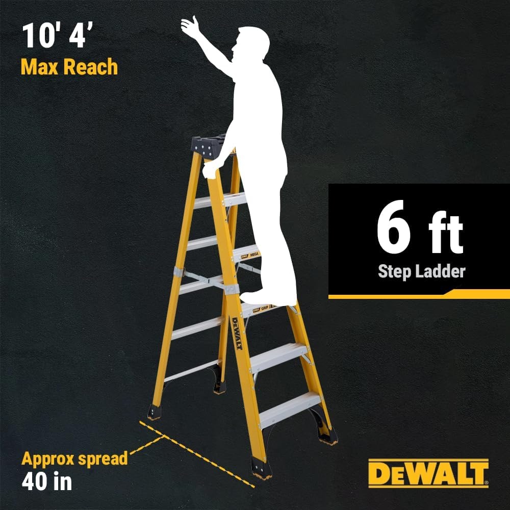 image:imageDeWalt Type IAA 375lb Rated FG Stepladder 10 DXL3410106 feet