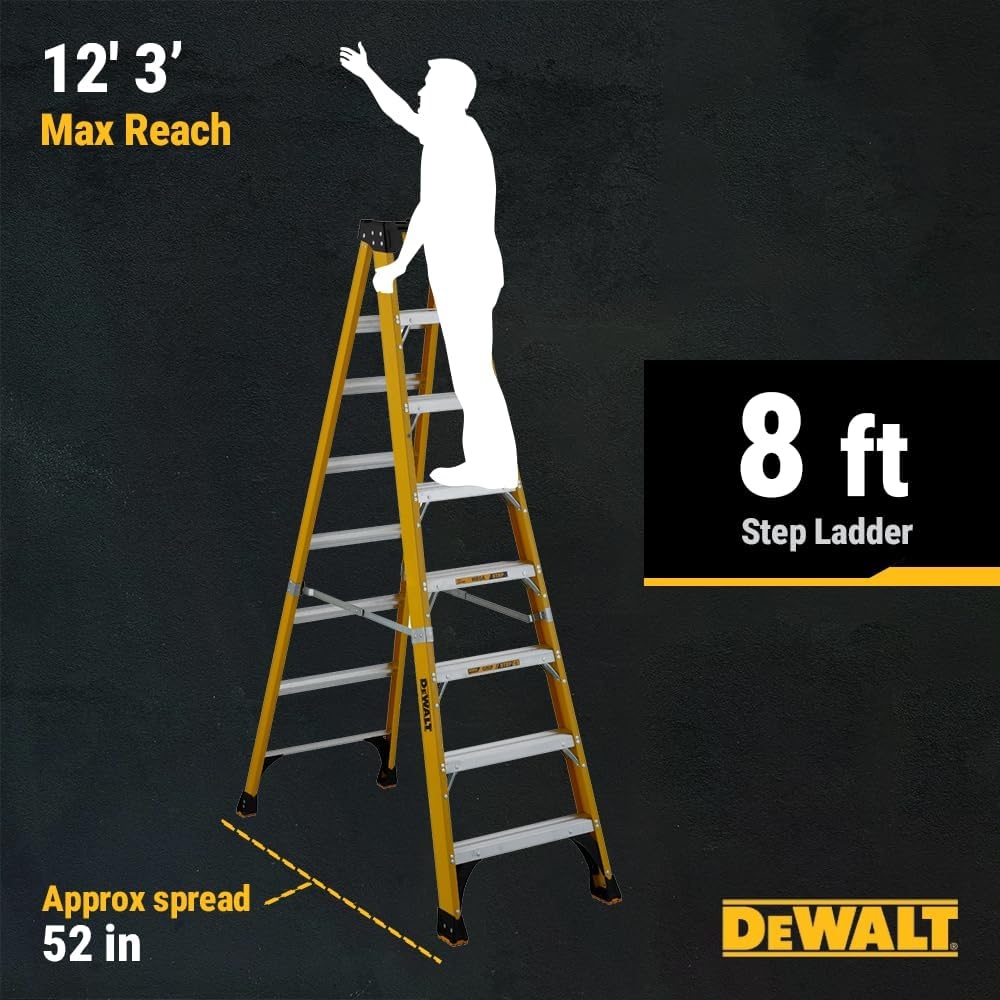 image:imageDeWalt Type IAA 375lb Rated FG Stepladder 10 DXL3410108 feet