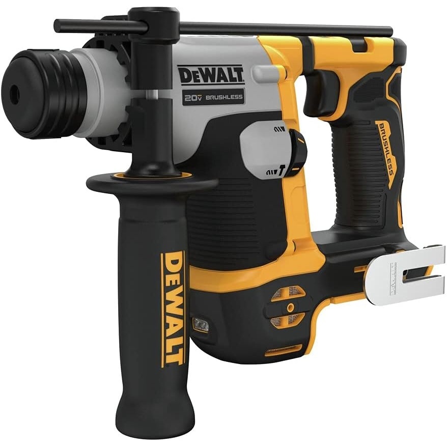 image:imageDEWALT 20V MAX SDS Plus Rotary Hammer Drill Cordless 58 in Tool Only DCH172B Special FeatureBrushless Motor Compact ToolOnly 20V Max Brushless SdsPlus 14 J Impact 01060 Rpm 04980 Bpm Shocks Vibration Control 4 Lb