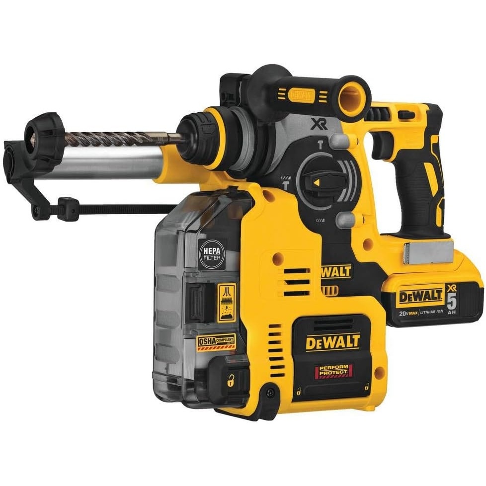 image:imageDEWALT 20V MAX XR Rotary Hammer SDS Plus LShape OnBoard Dust Extractor 1Inch DCH273P2DHO