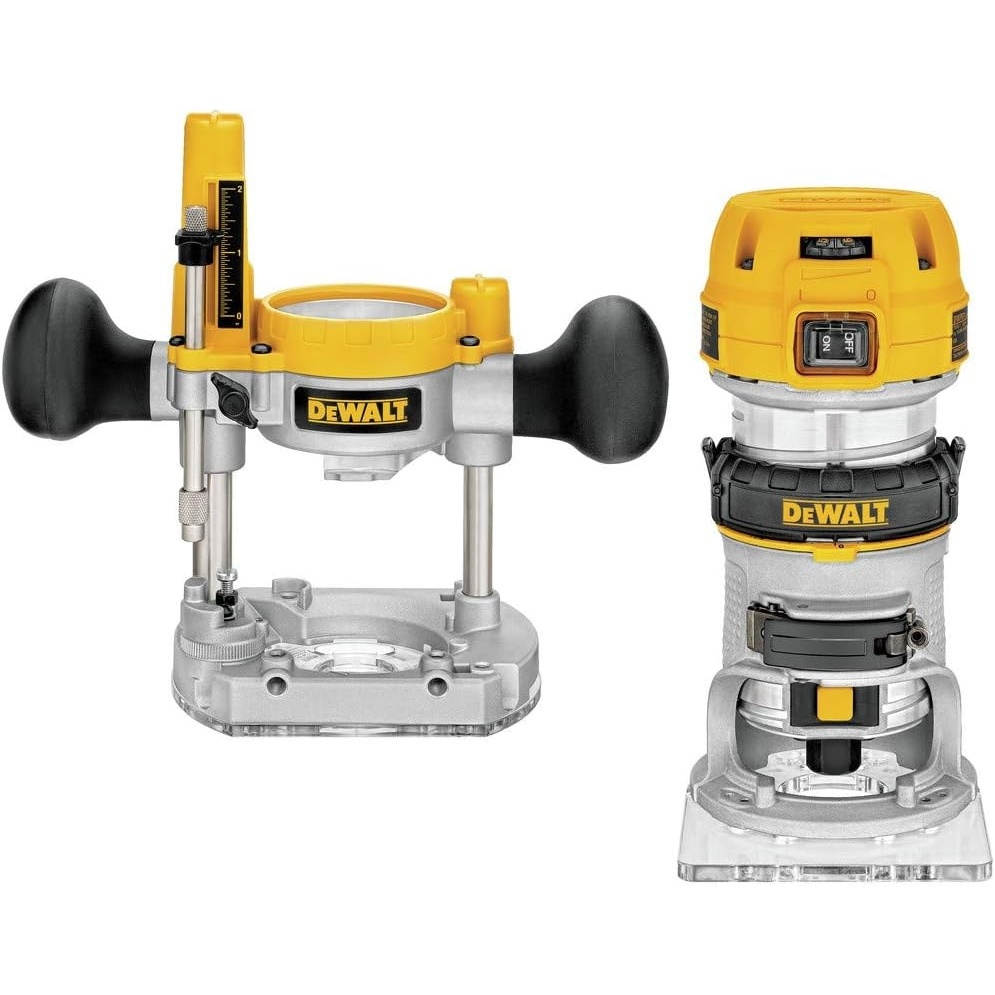 image:imageDEWALT Router FixedPlunge Base Kit Variable Speed 125HP Max Torque DWP611PKCompact router