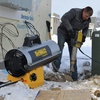 DEWALT 150,000 BTU Forced Air Propane Quiet Burner Technology Job Site Heater