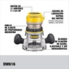 DEWALT Router, Fixed Base, 1-3/4-HP, 11.0 Amp Motor (DW616)(Base Router Only)