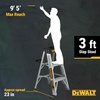 DeWalt Type IA 300lb Rated AL Stepladder 2′ DXL2010-02(3-Feet)