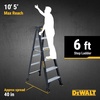 DeWalt Type IA 300lb Rated FG Stepladder 6′ DXL3010-06(6 feet)