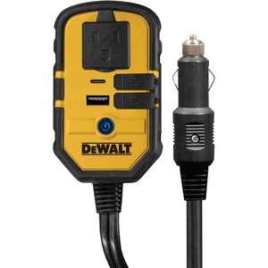 DEWALT DXAEPI140 Power Inverter for Vehicles | 140-Watts of Household Power, 25W USB Type C, 15W USB Type A(140 Watt)