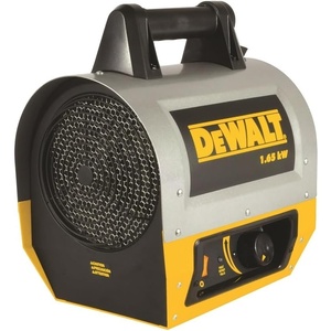DEWALT Forced Air Electric Construction Heater (1.65 kw) | 5,630 BTU, 1,500 Watts