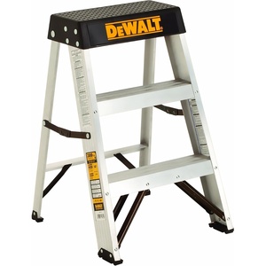 DeWalt Type IA 300lb Rated AL Stepladder 2′ DXL2010-02(2-Feet)