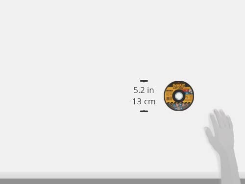 image:imageDEWALT DW8063 5Inch by 045Inch by 78Inch A60T Abrasive MetalINOX Cutting Wheel1 Count Pack of 5