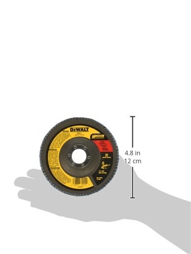 image:imageDEWALT DW8317 5Inch by 78Inch 60 Grit Zirconia Angle Grinder Flap Disc1 Count Pack of 1