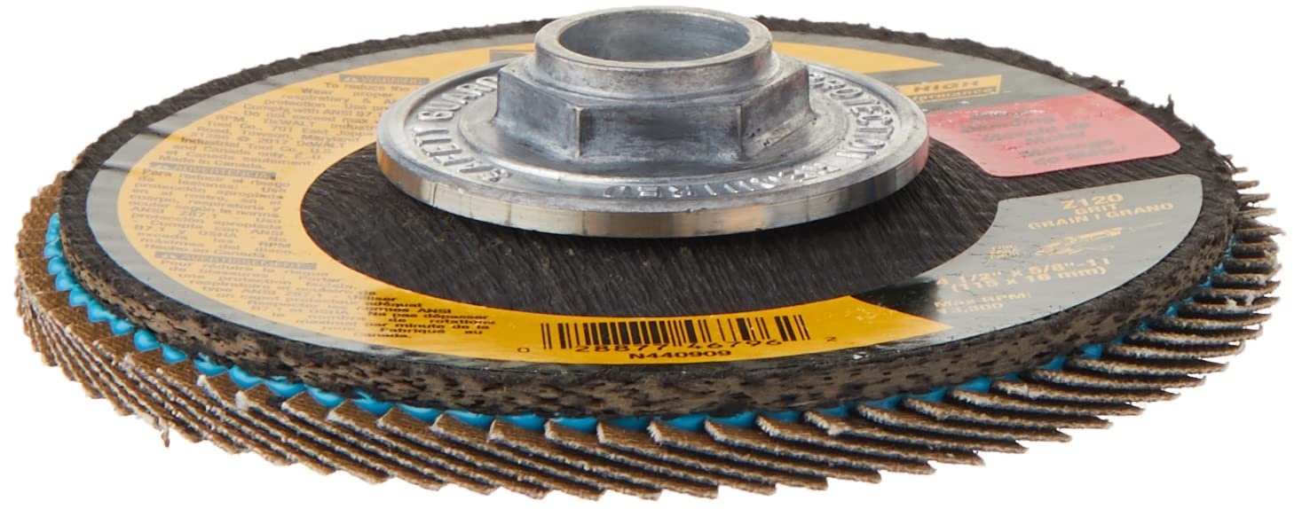image:imageDEWALT Flap Disc Zirconia 412Inch x 78Inch 80Grit DW830958Inch11 Hub 1 Count