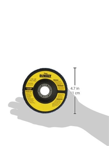 image:imageDEWALT Flap Disc Zirconia 412Inch x 78Inch 80Grit DW830978Inch Hub 1 Count