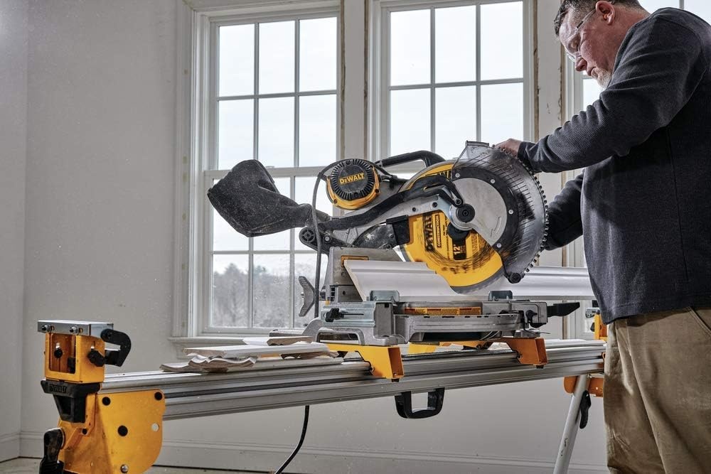 image:imageDEWALT Miter Saw 12Inch Double Bevel Compound XPS Cutline 15Amp DWS716XPSNew 12 Miter Saw
