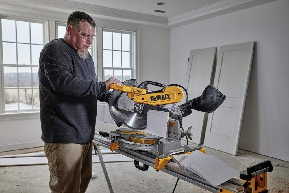 image:imageDEWALT Miter Saw 12Inch Double Bevel Compound XPS Cutline 15Amp DWS716XPSNew 12 Miter Saw