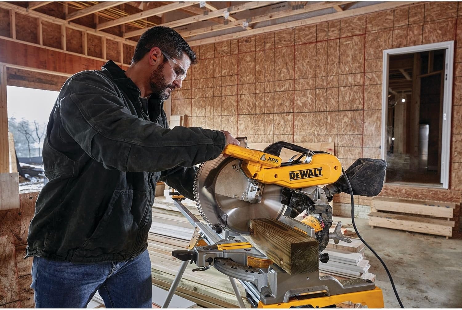 image:imageDEWALT Miter Saw 12Inch Double Bevel Compound XPS Cutline 15Amp DWS716XPSNew 12 Miter Saw