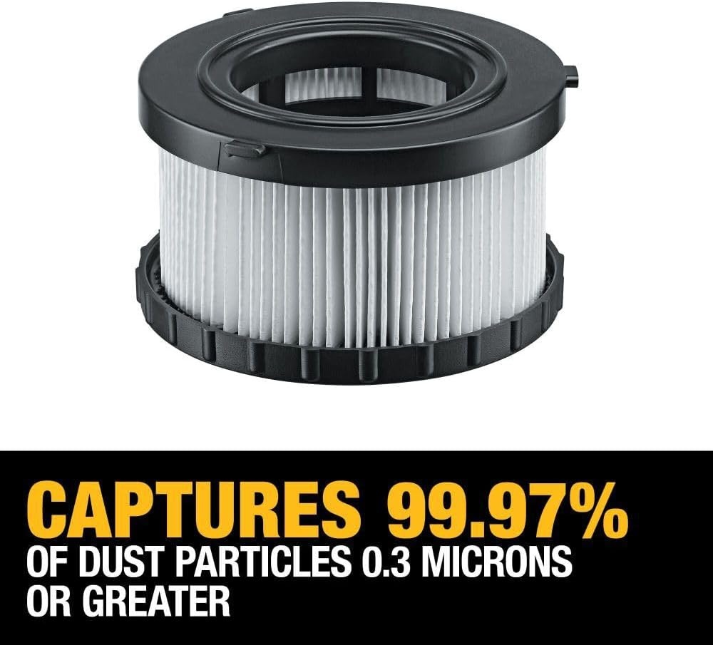 image:imageDEWALT Replacement HEPA Filter For DC515 DC5151H WhitesOne Size