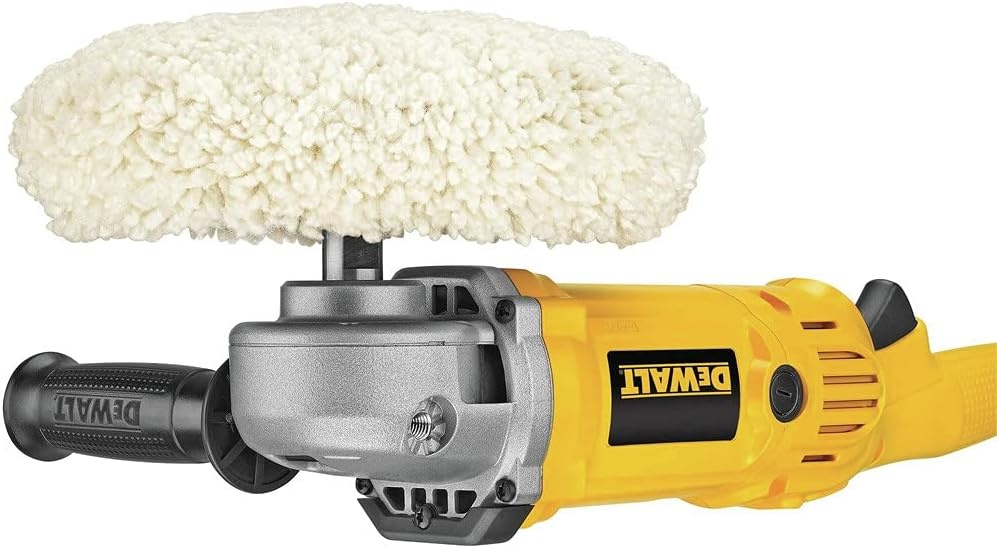 image:imageDEWALT Variable Speed Polisher includes 2 position side handle backing pad 7 to 9Inch DWP849