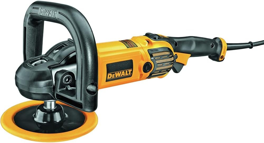 image:imageDEWALT Variable Speed Polisher includes 2 position side handle backing pad 7 to 9Inch DWP849