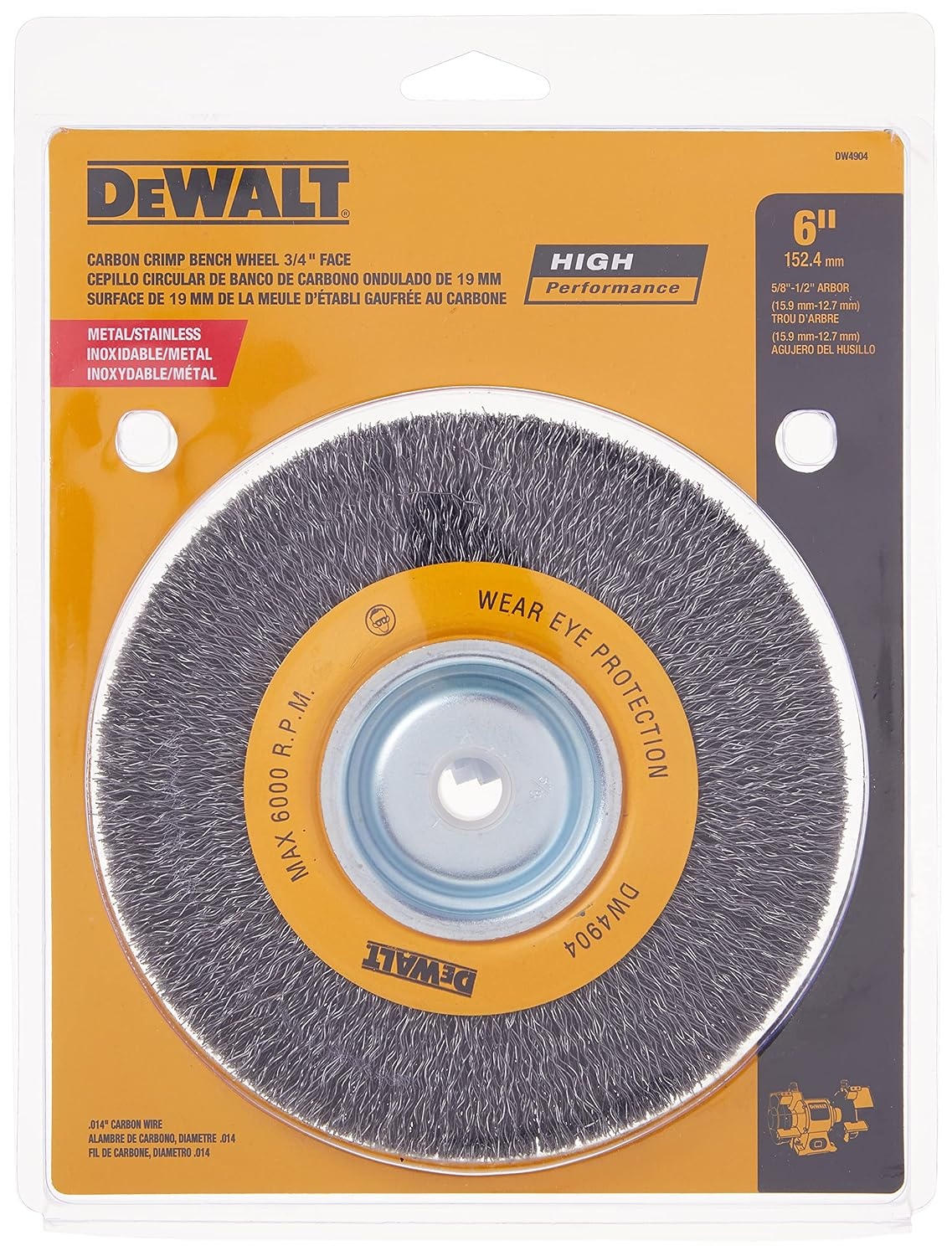 image:imageDeWalt Accessories DW4904 6 Crimp Wire Whl BrushMulti