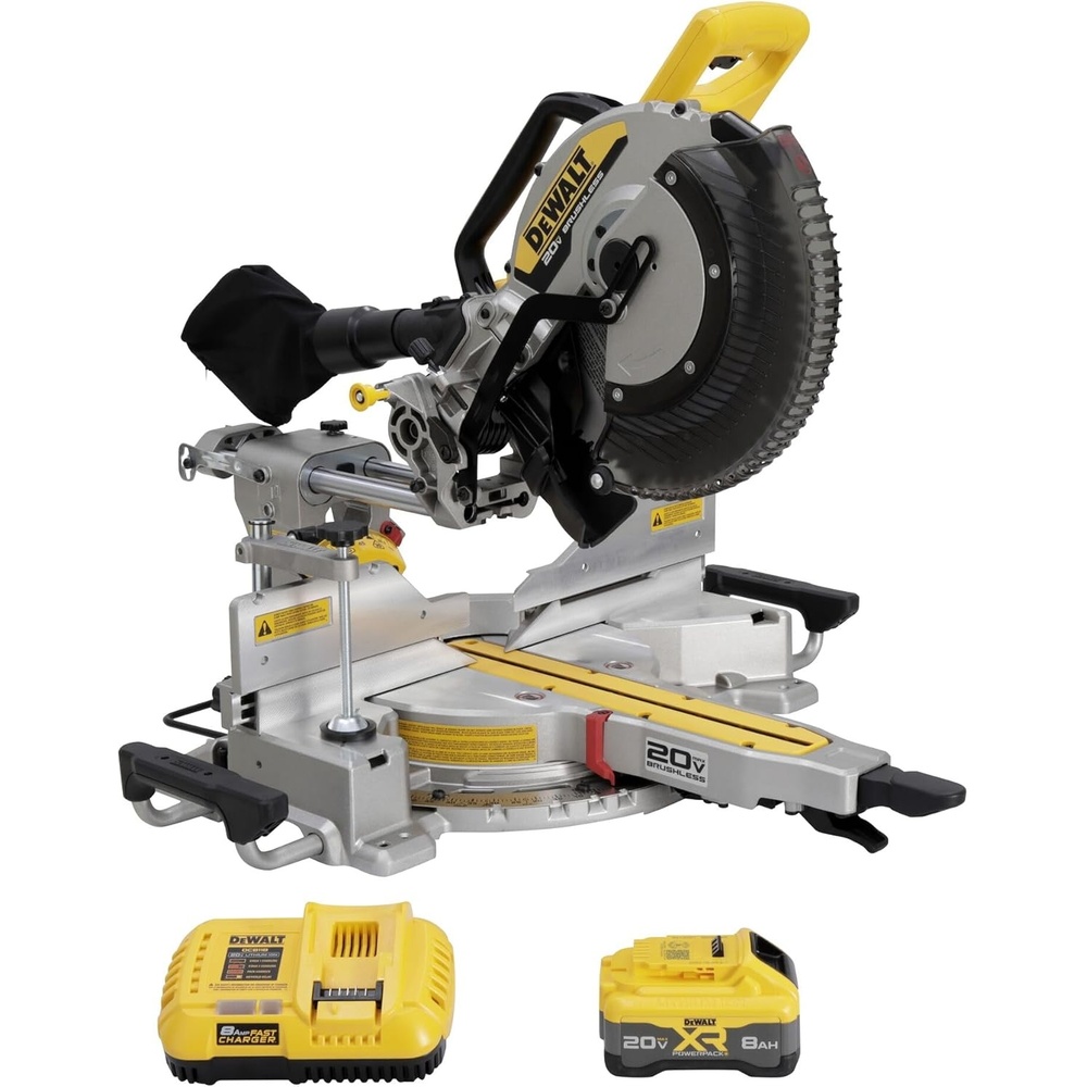 image:imageDEWALT 20V MAX XR 12 in Double Bevel Sliding Miter Saw Kit DCS785WW1