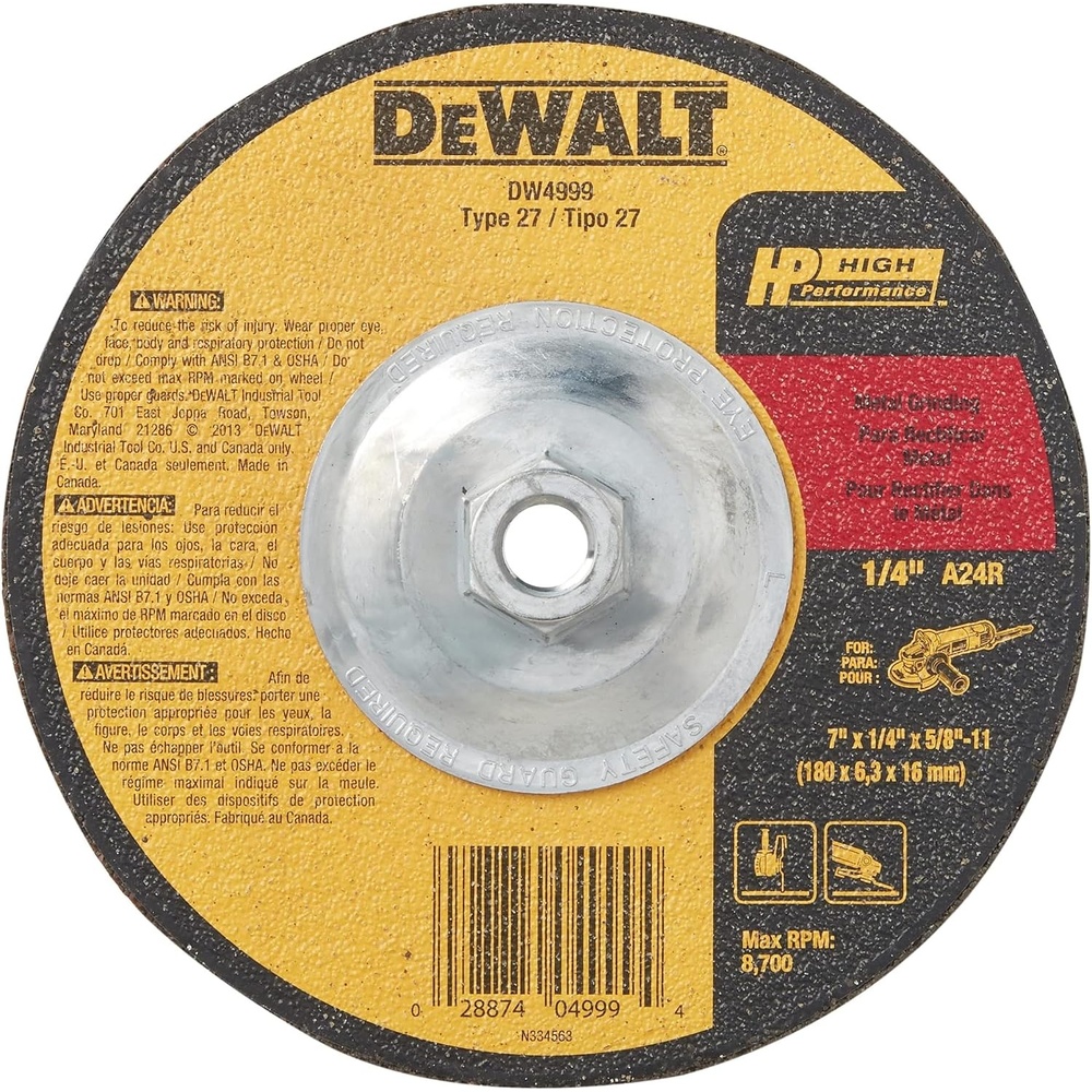 image:imageDEWALT DW4999 Metal Grinding Pt1 Count Pack of 10