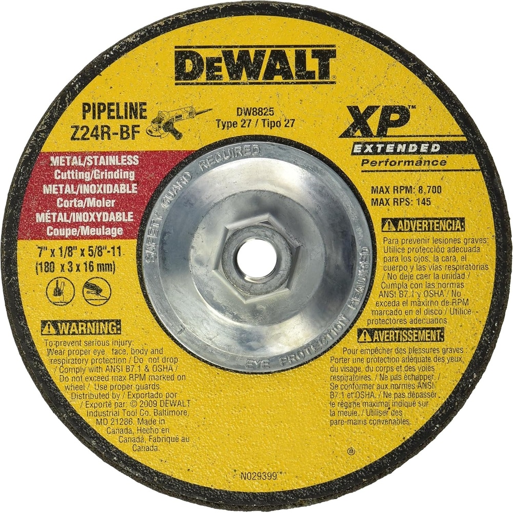 image:imageDEWALT DW8825 7Inch by 18Inch by 58Inch11 XP Grinding WheelOne Size Pack of 5