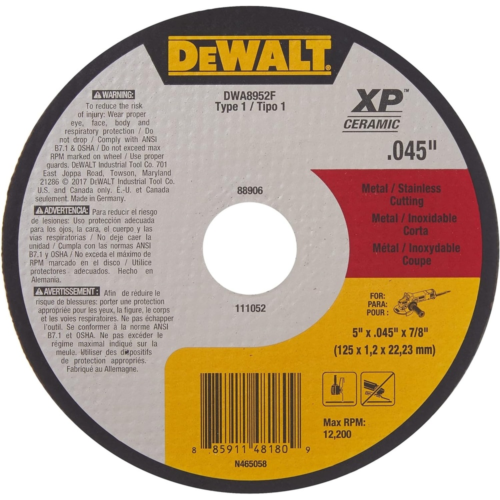 image:imageDEWALT DWA8953F T1 XP CER Fast CutOff Wheel 6 x 0045 x 785 x 0045 x 78