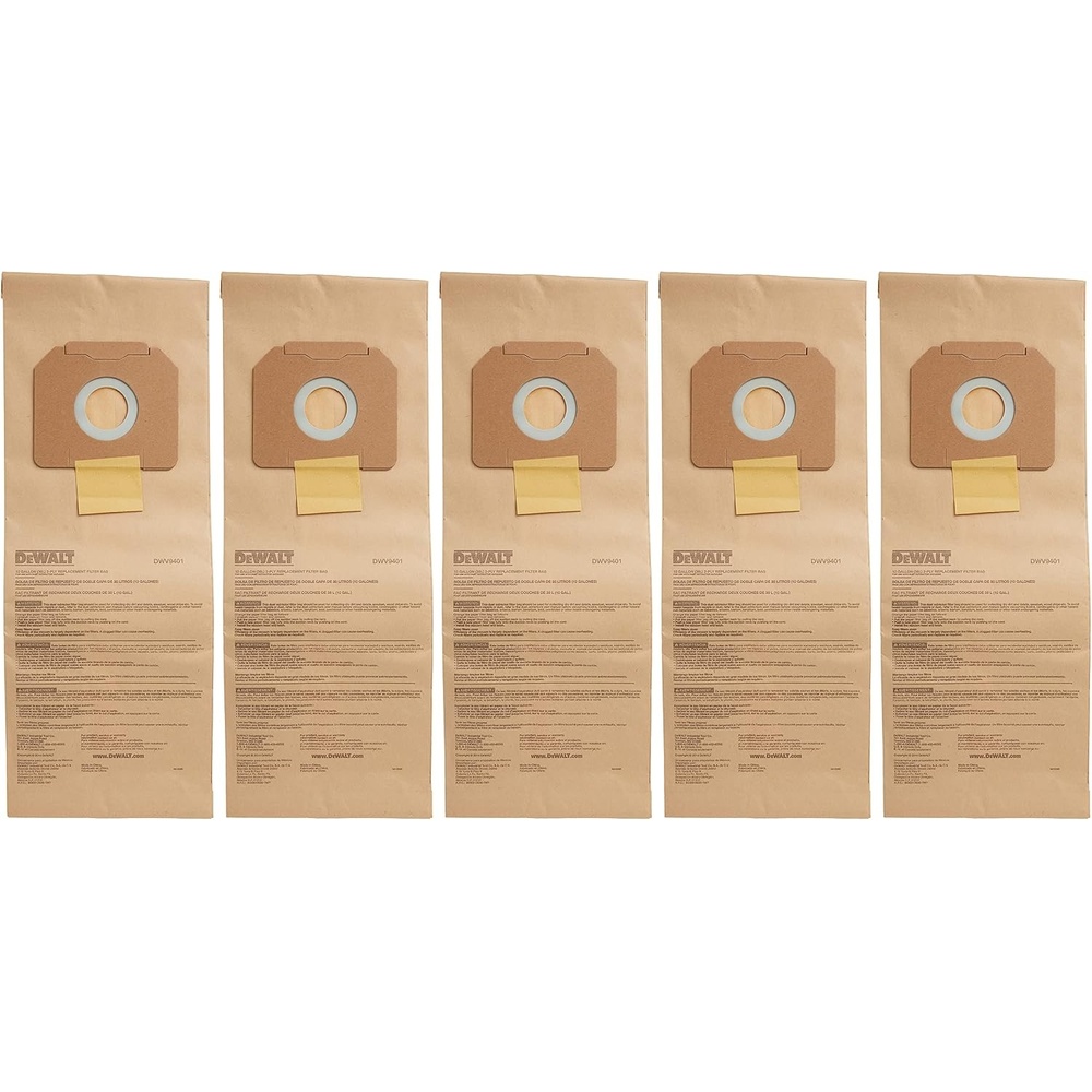 image:imageDEWALT DWV9401 Paper Bag for DWV012 Dust Extractor 5Pack
