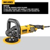 DEWALT Buffer Polisher, 7-in-9-in, 12 amp, Variable Speed Dial 0-3,500 RPM’s, Soft Start Corded Car Buffer (DWP849X)