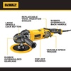DEWALT Buffer Polisher, 7-in-9-in, 12 amp, Variable Speed Dial 0-3,500 RPM’s, Soft Start Corded Car Buffer (DWP849X)