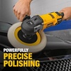 DEWALT Buffer Polisher, 7-in-9-in, 12 amp, Variable Speed Dial 0-3,500 RPM’s, Soft Start Corded Car Buffer (DWP849X)
