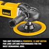 DEWALT Buffer Polisher, 7-in-9-in, 12 amp, Variable Speed Dial 0-3,500 RPM’s, Soft Start Corded Car Buffer (DWP849X)