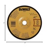 DEWALT DW4547 7-Inch by 1/4-Inch High Performance Fast Metal Grinding Wheel, 7/8-Inch Arbor(1 Count (Pack of 1))