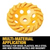 DEWALT DW4772T 4-Inch XP Turbo Diamond Cup Wheel(One Size)