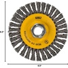 DEWALT DW49202 6-1/2-Inch by 5/8-Inch-11 HP .020 Carbon Stringer Wire Wheel(6-pack)