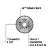 DEWALT Diamond Blade for Masonry, Dry Cutting, Continuous Rim, 7/8-Inch Arbor, 4-1/2-Inch (DW4725)(1 Count (Pack of 1))