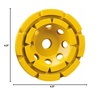 DEWALT Grinding Wheel, Double Row, Diamond Cup, 4-1/2-Inch (DW4774)(One Size)