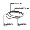 DEWALT Portable Band Saw Blade, 32-7/8-Inch, .020-Inch, 18 TPI, 3-Pack (DW3983C)(32-7/8 Inch (Pack of 30))
