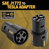 DEWALT SAE J1772 to Tesla EV Charging Adapter, Compatible with All Tesla Electric Vehicles, High Power Connector 60A/250V, Easy to Connect, No Tools Required