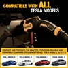 DEWALT SAE J1772 to Tesla EV Charging Adapter, Compatible with All Tesla Electric Vehicles, High Power Connector 60A/250V, Easy to Connect, No Tools Required
