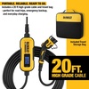 DEWALT Wall Mount Bracket for Electric Vehicle (EV) Charger, for Charging Handle and Control Box, Integrated Cable Organizer, Compatible 16 and 32 Amp Portable EV Chargers(Charger)