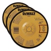 DEWALT DW4547 7-Inch by 1/4-Inch High Performance Fast Metal Grinding Wheel, 7/8-Inch Arbor(1 Count (Pack of 3))