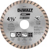 DEWALT Diamond Blade for Masonry, Dry Cutting, Continuous Rim, 7/8-Inch Arbor, 4-1/2-Inch (DW4725)(1 Count (Pack of 10))