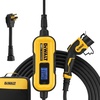 DEWALT Wall Mount Bracket for Electric Vehicle (EV) Charger, for Charging Handle and Control Box, Integrated Cable Organizer, Compatible 16 and 32 Amp Portable EV Chargers(Charger)