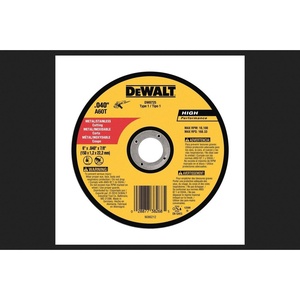 DEWALT Cutting Wheel 6 in. x .040 in. x 7/8 in., Abrasive Blade, A60 Medium Grit (DW8725)(6 in x 7/8 in)