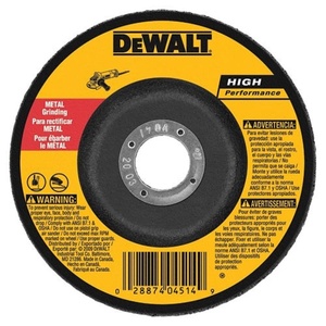 DEWALT DW4624 6-Inch by 1/4-Inch by 7/8-Inch General Purpose Metal Grinding Wheel (1-Pack)(One Size)