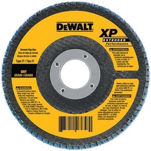 DEWALT DW8327 7-Inch by 5/8-Inch-11 36 Grit Zirconia Angle Grinder Flap Disc(80G 5/8-Inch Hub)