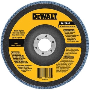 DEWALT DW8382 6-Inch X 7/8-Inch 80G Type 29 Hp Flap Disc(40G 7/8-Inch Hub)