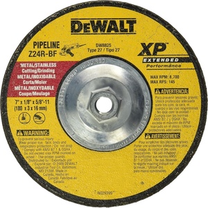 DEWALT DW8825 7-Inch by 1/8-Inch by 5/8-Inch-11 XP Grinding Wheel(One Size (Pack of 5))
